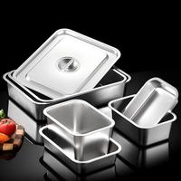 Desain Baru Wadah Makanan Stainless Steel Gaya Amerika Joincreate 1/3*6.5cm Kualitas Handal untuk Penyimpanan Makanan di Hotel Buffet.