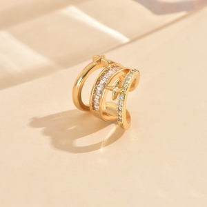 ชุดต่างหูแบบหนีบทองแดงระดับมินิมอลระดับไฮเอนด์ยอดนิยมเรียบง่ายทันสมัยแฟชั่นใหม่ของขวัญผู้หญิงหลายสไตล์รูปทรงเรขาคณิต - Product Image 6