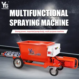 YG L480 macchina per la spruzzatura di gesso macchina per intonacare il calcestruzzo elettrico a spruzzo macchina per il pompaggio