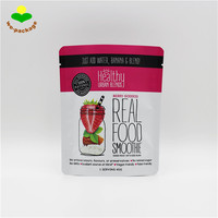 Op maat gedrukte, voedselveilige zakken met hersluitbare ritssluiting voor smoothies, gedroogd fruit en snoep - PET/VMPET/PE