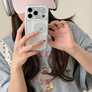 เคสโทรศัพท์สองชั้นลายกระต่ายช้างสีฟ้าเทาน่ารักสำหรับ iPhone 15 16 17 PRO MAX - Product Image 4