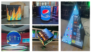 Sáng tạo hình dạng xi lanh có thể dẫn hiển thị p1.875 linh hoạt có thể định hình Màn hình LED cho trung tâm mua sắm - Product Image 4