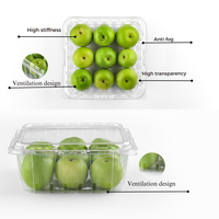 Fabricant OEM/ODM – Boîtes carrées transparentes jetables en plastique pour fruits et légumes (jujubes, raisins)