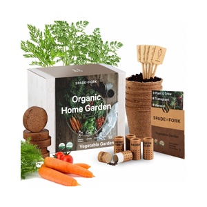 5 tipos orgánicos para interiores/exteriores, kit de inicio para jardín, macetas para cultivar verduras para uso doméstico, flores artificiales - Product Image 1