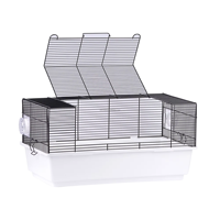 Cage pour petits animaux 24 "pour hamsters, lapins et cochons d'inde avec porte-bagages de salle de bains Cage pour hamster multifonction DlY
