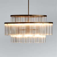 Lustre suspendu en cristal K9 de luxe pour cuisine et restaurant, design unique, finition laiton poli, verre LED intérieur YH