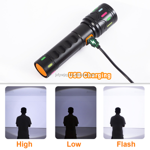 Tất cả các Hợp kim nhôm EDC <span class=keywords><strong>Led</strong></span> đèn pin 1000 Lumens ánh sáng màu xanh lá cây USB sạc IP65 đánh giá cho cắm trại sử dụng - Product Image 4