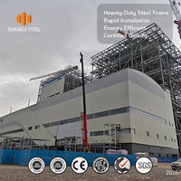 Structure en acier préfabriquée industrielle sur mesure de haute résistance Q355B pour centrale électrique, fabrication OEM professionnelle