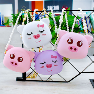 กระเป๋าใส่เหรียญซิลิโคนน่ารักสำหรับเด็กผู้หญิง พร้อมส่ง ของขวัญเด็ก กระเป๋าใส่เหรียญขนาดเล็ก กระเป๋าใส่เหรียญแบบพวงกุญแจ - Product Image 1