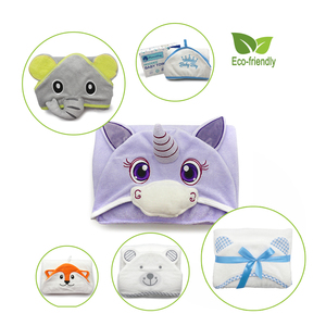 100% orgánico de bambú de bebé con capucha de toalla de baño de bambú toalla suave para los recién nacidos y los niños - Product Image 1