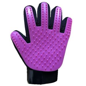Gants pour enlever les poils d'animaux, matériau TPR, 23.2x17.2cm, brosse de toilettage pour chats et chiens avec conception en maille respirante - Product Image 4