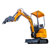 Mini-excavatrice HT10A de 1 tonne, certifiée CE EPA, nouvelle excavatrice sur chenilles hydraulique, petite excavatrice pour travaux agricoles et de construction de jardins