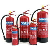 Extincteur à poudre portable pour l'industrie automobile, le bureau, l'hôtel, l'industrie, outils d'extinction d'incendie à poudre, extincteur à poudre ABC pour pompiers