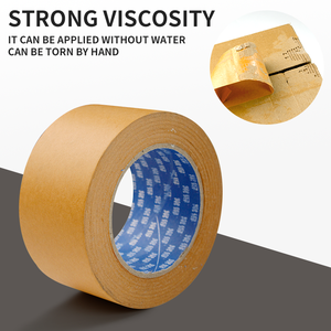 Kraft <strong>Packing</strong> <strong>Tape</strong> Hand-tearing Width Customized Accept MOQ 10 Rolls Customized for Sealing Cartons FAST Delivery - Product Image 2