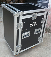 12u space 16U audio amp rack case mixer top mount flight case pour système de son