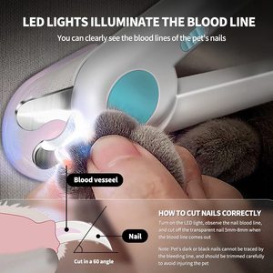 เครื่องตัดเล็บสัตว์เลี้ยง Petdom พร้อมไฟ LED สำหรับสุนัข เพื่อป้องกันการตัดเกิน - Product Image 3