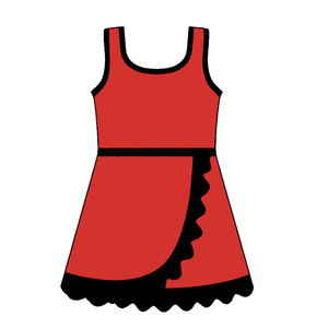 Vestido GSD4145 personalizado para niña pequeña, estilo boutique, con ribete plateado, sin mangas, deportivo, con volantes. - Product Image 2