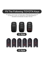 Convient pour Toyota Remote Key Case Fit for Corolla, Camry, Levin, Highlander, RAV4 - Key Fob Protector