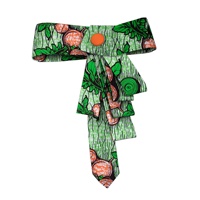 Col faux africain transfrontalier en polyester, style Dashiki, imprimé Ankara, décoratif, superposé, vintage, pour femme, en gros