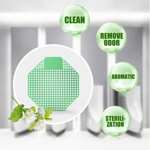 Rejilla Higiénica para Urinario con Aroma a Chicle Verde, Antiolor, con 30 Días de Frescura - Product Image 3