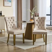 [В наличии в США] Кресла в стиле Mid-Century Modern с ручкой-кольцом в виде головы льва, элитные, с обивкой, из массива дерева, быстрая доставка из США, минимальный заказ 1 шт.