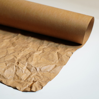 Papier kraft lavé à l'eau FCS pour impression et couture, matériau d'étiquetage biodégradable à faible teneur en carbone, imperméable et résistant à la déchirure