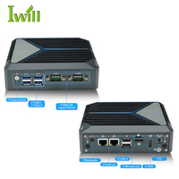 OEM Factory N100 Mini PC 4-Core Dual 2 LAN Ethernet Ubuntu Win 10 11 Nuc Nano PC industrial sin ventilador para kiosco GDDR4 AU