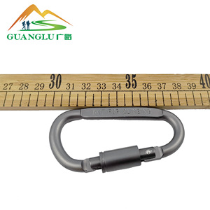 Mosquetón en forma de D de aleación de aluminio Guanglu, llavero grueso para exteriores de 20KN, no apto para escalada - Product Image 4