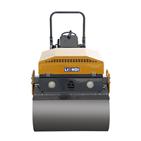 Compacteur routier vibrant hydraulique de 1 tonne, mini-compacteur d'asphalte pour travaux de construction routière
