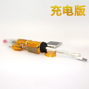 Oplaadbare 360 Graden Rotatie Konijn <span class=keywords><strong>Dildo</strong></span> Met Gelei Hoofd Gouden Vibrerende Massage Speelgoed Voor Vrouwen - Product Image 2