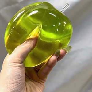Green Apple Squeezing Toy Green Tea <b>Ramune</b> Squeezing Malleable Slow-rebound Malt Sugar Ball That Sticks to Your Hand - Product Image 1