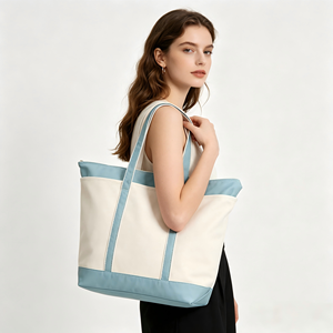 Custom <b>Printed</b> Recycle Organic Cotton Canvas Tote Bag Letter Pattern Long Rope Handle <b>Extra</b> <b>Large</b> Reusable Shopping Bag Logo - Product Image 2