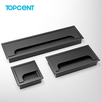 Passe-câble flexible TOPCENT en alliage d'aluminium pour bureau