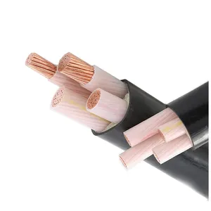 Kabel Daya bawah tanah, kawat tegangan rendah PVC/XLPE inti tembaga baja 3 4 5 inti