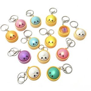 Glow Dumpling Keychains Lovely Baozi <b>Steamer</b> Random Color for GiftBags PartyFavors Wedding Favors for Guests Easy to Clean - Product Image 1