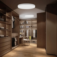 Lampu Panel LED Worbest 12W 7 inci Modern dengan Sensor PIR, Panel Baja, Pemasangan Mudah dengan Sistem Twist-Lock, Tanpa Sekrup Terlihat, Bersertifikasi ETL/cETL