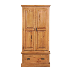 Armario Moderno de Lujo con 2 Cajones, Mueble de Dormitorio Desmontable QUEENSLAND, Pino Macizo de Nueva Zelanda, Uso Hospitalario, Vietnam - Product Image 1