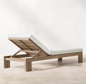 Chaise longue <span class=keywords><strong>de</strong></span> <span class=keywords><strong>jardin</strong></span> en teck massif pour hôtel et piscine, avec coussins imperméables, lit <span class=keywords><strong>de</strong></span> repos - Product Image 5