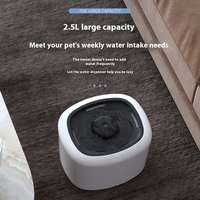 Fontaine à eau automatique intelligente pour chat et chien, détecteur de mouvement, ultra silencieuse, distributeur d'eau filtrée, grande capacité, sans BPA