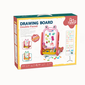 Tablero de dibujo de doble cara multifuncional Caballete de plástico Tablero de pintura de aprendizaje Juguetes - Product Image 3
