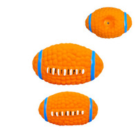 Jouets de rugby souples pour animaux de compagnie en gros – Jouets à mâcher durables pour chiens, nettoyage des dents et couineur