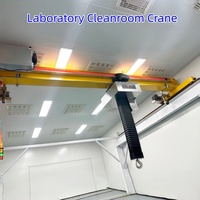 Pont roulant de salle blanche à commande PLC pour manutention de précision, 2t, 3t, 6t, zéro poussière, pour ligne de production de composants optiques et de puces