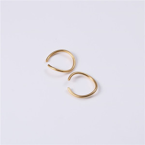 No <strong>Ear</strong> Hole Piercing Stainless Steel 18k Gold Plating <strong>Ear</strong> <strong>Cuff</strong> <strong>Earrings</strong> - Product Image 6
