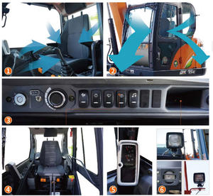 Mini-excavatrice sur chenilles DEVELON DX75E-10N la plus vendue |   Excavatrice de chantier haute performance de 7,4 tonnes de capacité Yanmar REXROTH - Product Image 5