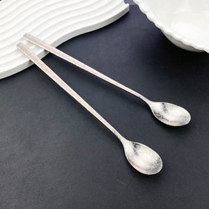 ช้อนคนกาแฟ ช้อนน้ำผึ้ง ด้ามยาว ทำจากไทเทเนียมแท้ ใช้สำหรับตั้งแคมป์และกิจกรรมกลางแจ้ง สีพื้น - Product Image 4