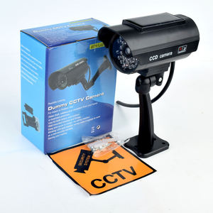 05CCTV SMARSECUR Battery Dummy Solar Bullet <b>Camera</b> Outdoor Home <b>Security</b> <b>with</b> Waterproof Flashing LED <b>Light</b> - Product Image 4