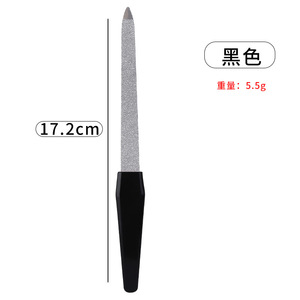 Lime à ongles 15,4 cm rose réutilisable en plastique et acier inoxydable, outil de manucure domestique pour femmes - Product Image 2