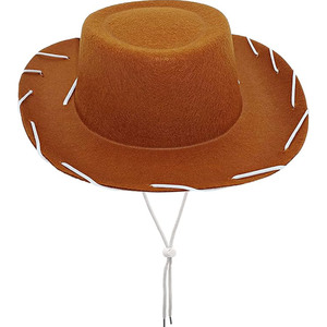 Accesorios de disfraz de vaquero occidental Sombrero de vaquero de fieltro para niños - Product Image 6