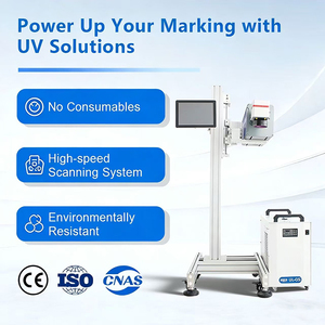 เครื่องยิงเลเซอร์ UV อัตโนมัติความเร็วสูง สำหรับพิมพ์รหัสวันที่ รหัสชุดผลิต รหัสหมดอายุ รหัส <span class=keywords><strong>QR</strong></span> บนบรรจุภัณฑ์กระดาษ สายการผลิตไฟฟ้า มาตรฐาน CE - Product Image 2
