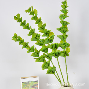 Laixing - Ramas de Plástico TPE con Forma de Concha Marina Artificial, Color Verde Campana, de 30 cm a 100 cm, para Decoración de Salón y Bodas - Product Image 1